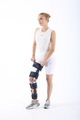 SUPPORTLİNE Adjustable Angle Knee Brace Hinged Support for Injury Surgery &Rehab