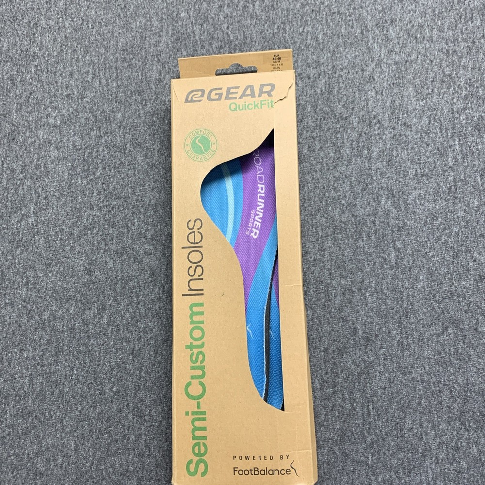 R-Gear QuickFit Semi-Custom Insoles Powered by FootBalance US MEN’S 10.5-11.5