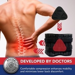 Dr. Arthritis Back Brace Support Belt, Medical Lower Lumbar Brace for Men & Wome