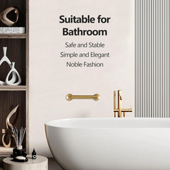 Shower Grab Bar, 2 Pack 32 Inch Gold Bathroom Safety Bar, 1.25″ Diameter 304 Sta