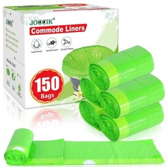 Disposable Commode Liners 150pcs – Vanilla Scented, Universal Fit for Standard T