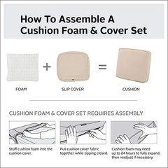 10 Size Patio Chair Seat Covers , Windproof, Water Resistant Patio Cushion Slip