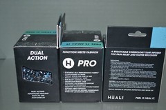(3) Kinesiology Tape Infused With Magnesium And Menthol, Blue Splatter Strips