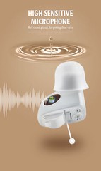 MiNi Hearing Aids Digital Small In Ear Sound Voice Amplifier Enhancer White US