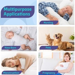 2 Reusable Waterproof Bed Pad Heavy Absorbency Washable Underpad 34×52