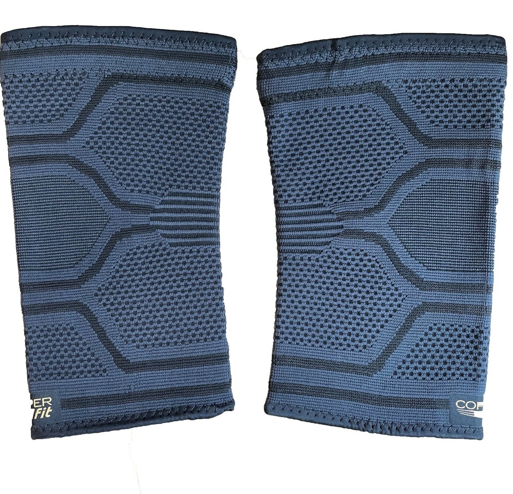 Copper Fit Copper Elite Knee Sleeve 2 Pk Opened Package /New Black
