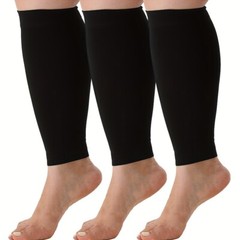 3 Pairs Plus Size 20-30mmHg Compression Calf Socks XL-7XL Footless Socks Unisex