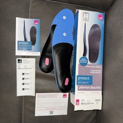 Medi Protect PLANTAR FASCIITIS Foot Supports Insoles Inserts Sz 43 M 9-10.5 W 12