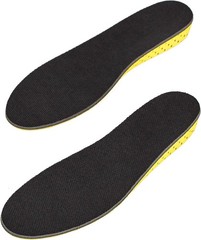 Height Increase Insole – Elevator Shoe Conversion – 1 Inches Taller (Black)