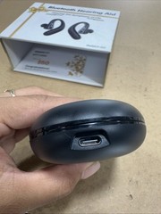 Bluetooth Rechargeable Digital Hearing Amplifier 4-Setting Black F-Aid- Used