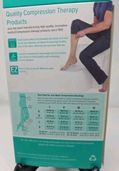 Juzo Basic Open Toe Thigh High Silicone Dots 20-30mmHg (Black) Size: III (3)