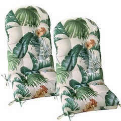 Gnostik Adirondack Chair Cushions Set of 2, Floral 46.2×19.2in, Tropical Leaf