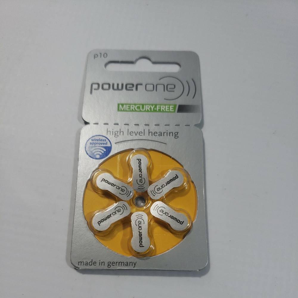 60 x Varta Power One 10 Size Hearing aid batteries Zinc air 10 Pack