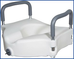 RAISED TOILET SEAT (drive) Up to 300Lbs Removable Padded Arms – Brand New in Box