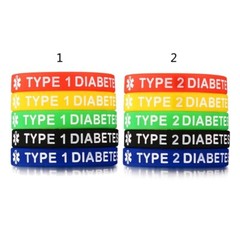 Unisex Wristbands Lightweight Silicone Medical Alert Bracelet for Male Female