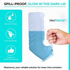 Spill Proof Men’s Urinal Bottles – Durable & Easy-Grip 3 Pack for Travel Care