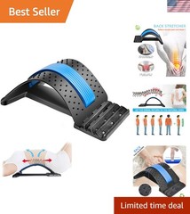 Back Stretcher for Lower Back Pain Relief, 4 Level Adjustable Lumbar Back Boa…