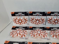 Lot of 15 Rayovac Size 13 Hearing Aid Batteries 1.45V 24-Pack Exp 02/2024