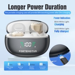 Hearing Aids Invisible 16-Channel Digital Rechargeable for Severe Hearing Loss
