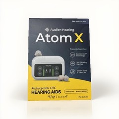Audien Atom X Hearing Aid For Seniors & Adults with Hearing Loss Noise Canceling