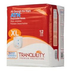 36 Pc Tranquility ATN Incontinence Brief X-Large Overnight Heavy Absorbency 2187