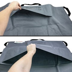 LINE2design Portable Transport Unit Emergency Patient Mover Roll Stretcher-Gray
