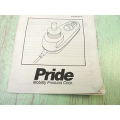 Pride Mobility GC2 Joystick Controller Basic Operation Instructions Manual