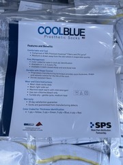 Lot of 12Cool Blue Prosthetic Socks CB1MDXS2 1-Ply XS2 8–12 in New
