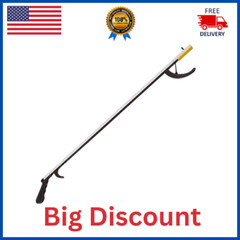 Magnetic Pick Up Hand Stick Trash Hook Arm Tool 32″ Object Grabber Reacher Grip
