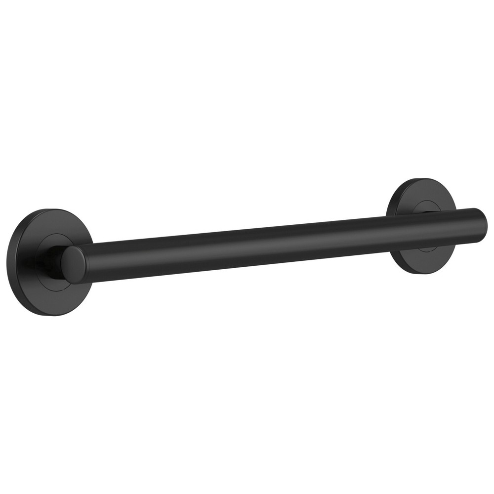 Delta 41812-BL Contemporary 12 inch Concealed Mounting Grab Bar in Matte Black