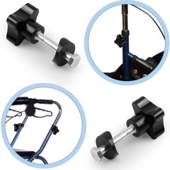 2 Sets Rollator Walker Replacement Arm Adjustment Knobs Comfortable Universal Pa