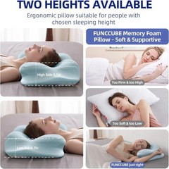 Almohada cervical – Almohadas de espuma viscoelástica para aliviar el dolor