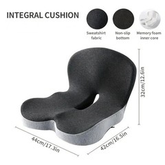 Seat Cushion,Memory Foam Chair Cushion for Office and Car,Ergonomic Coccyx Seat
