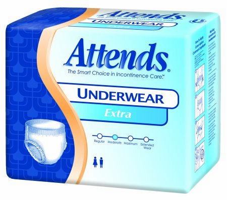 Attends Adult Absorbent Underwear Pull On Regular Absorbency XL – 28 Count