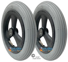 Set of 2 Front Caster Wheels For Quickie, Ki-Mobility and Other Wheelchairs