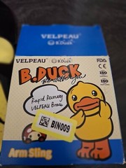 Velpeau B-Duck Arm Sling Rapid Recovery Brace Youth Kids Size 2XS RH Yellow Duck