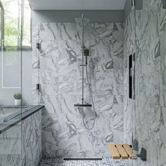 15.75 In. W X 4.25 In. D Wall-Mounted Shower Seat with Black Matte Joints in Nat