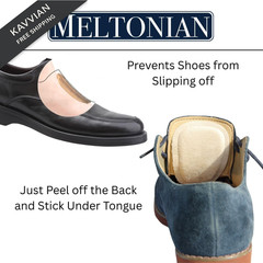 Meltonian Soft Microfiber Tongue Pad for Shoes – Shoe L/XL 11L-13M, Brown