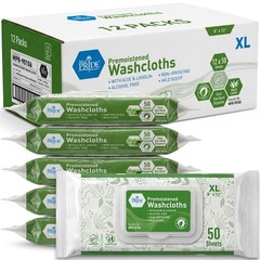 600 Count Premoistened Disposable Wet Washcloths 8×12″ Aloe Lanolin Cleansing