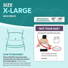 BraceAbility Plus Size XL Bariatric Back Brace – Extra Large Big XL, White