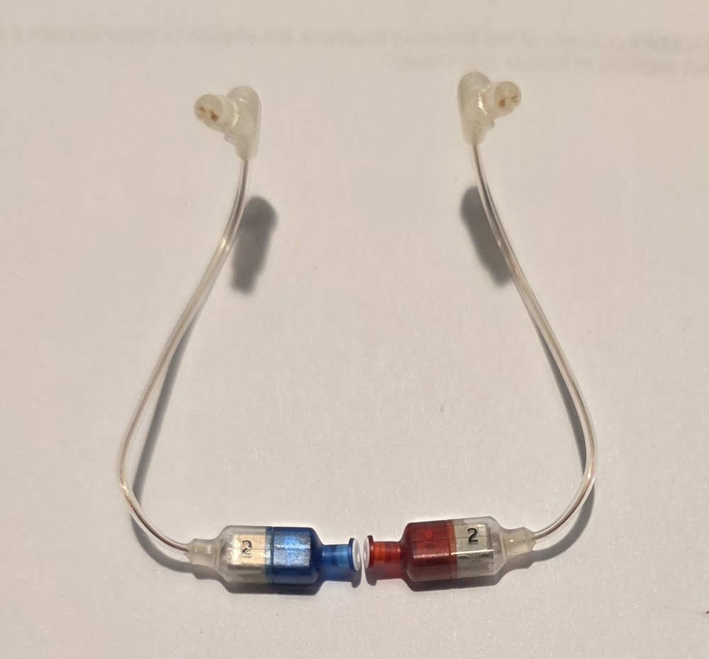 Brand New Pair of Oticon Speaker Units Minifit Wire, Size 2, 85 dB-L n R-USA