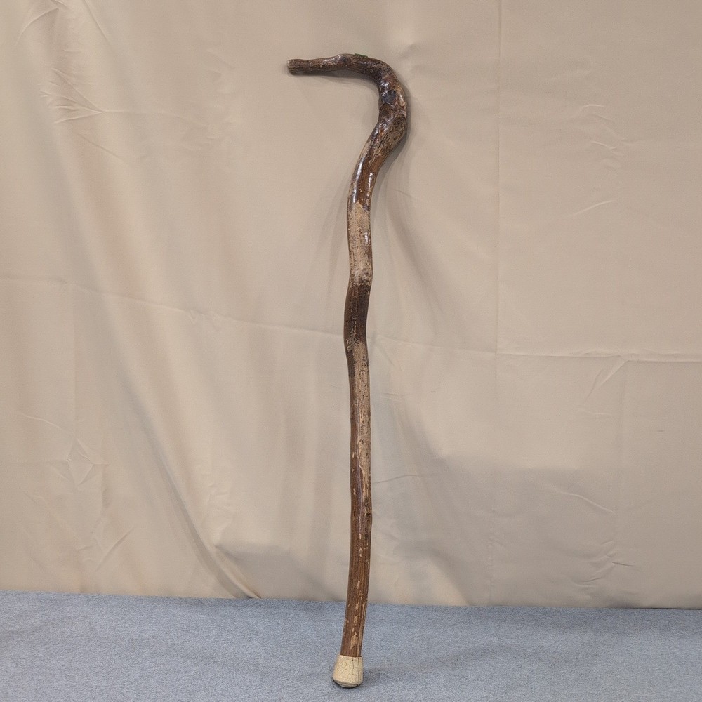 Handmade Rustic Natural Wood Twisted Walking Stick Cane Brown VG