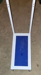 Bath Shower Step Stool With Handrail Non Slip Blue Platform Safety Steel
