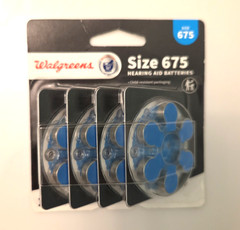 NIB Walgreens 24 count Size 675 Hearing Aid Batteries Expires 02/2029