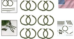 Janegio Military Boot Straps Elastic Garters 12 Pack Trouser Blousing Hooks