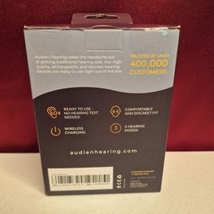 Audien Atom One Hearing Aids Unisex OS Beige Rechargeable OTC Wireless Charging