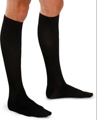 Therafirm Opaque Ease Compression Socks, Long, Black, 15-20 mmHg Large New! 🌟