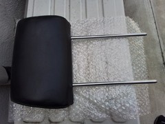 Electric Wheelchair Seat Black Head Rest 5-3/8″ inches between rods READ
