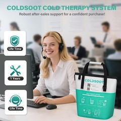 Cold Therapy Machine w Timer Ice Circulation Compression Pad Portable