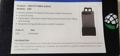 Advanced Ortho The Fast Fit Knee Sleeve 620 Universal One Size Fits All L2397